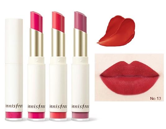 Innisfree Real fit velvet lipstick 3.5g ลิปสติกคุณภาพสูงพร้อมเนื้อนุ่มเบา