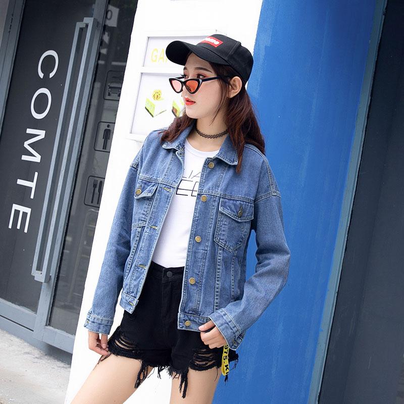 ZASHION เสื้อแจ็คเก็ตยีนส์ผู้หญิง 2019 Korean Women's Denim Jacket Coat