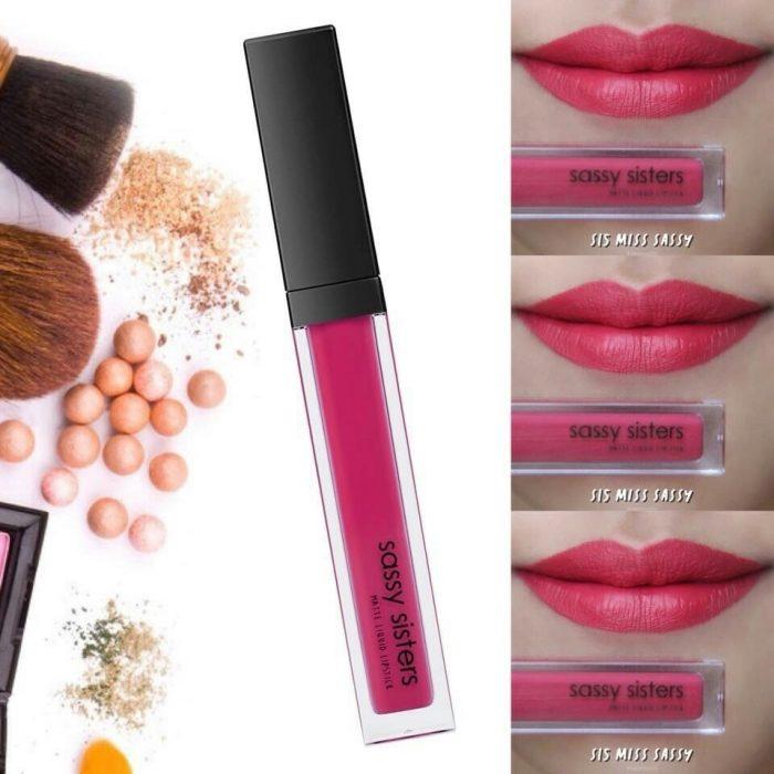 SASSY SISTERS MATTE LIQUID LIPSTICK ลิปสติกเนื้อแมท ติดทนนาน มีสารช่วยบำรุงริมฝีปาก (มีให้เลือก 15 แท่ง 15 สี) SASSY SISTERS MATTE LIQUID LIPSTICK ลิปสติกเนื้อแมท ติดทนนาน มีสารช่วยบำรุงริมฝีปาก (มีให้เลือก 15 แท่ง 15 สี)
