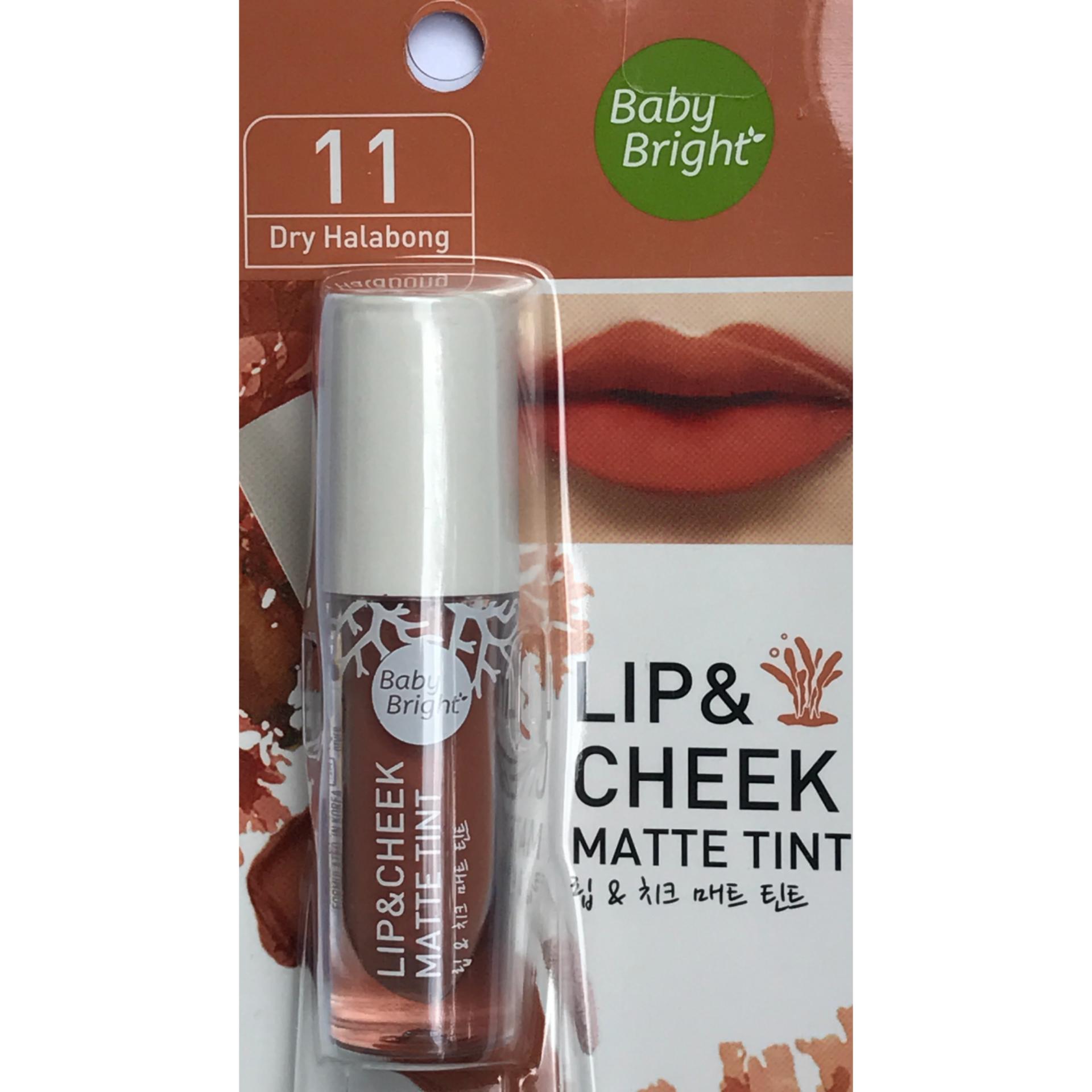 ลิป & ชีคทินท์เนื้อแมทท์Lip & Cheek Matte Tint 2.4g Baby Bright(11 Dry Halongbong)