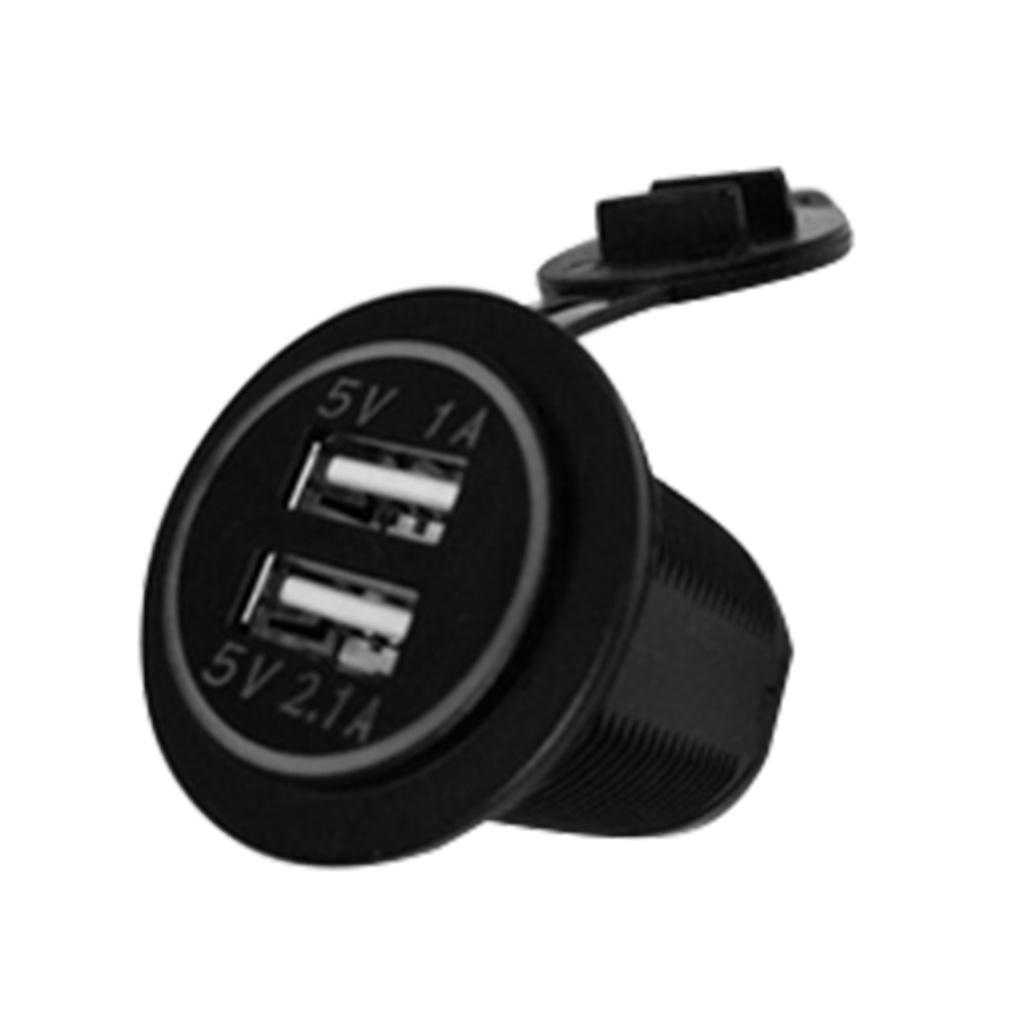 12V-24V ซ็อกเก็ต Splitter 2 พอร์ต USB รถชาร์จ Adapter 12V-24V ซ็อกเก็ต Splitter 2 พอร์ต USB รถชาร์จ Adapter