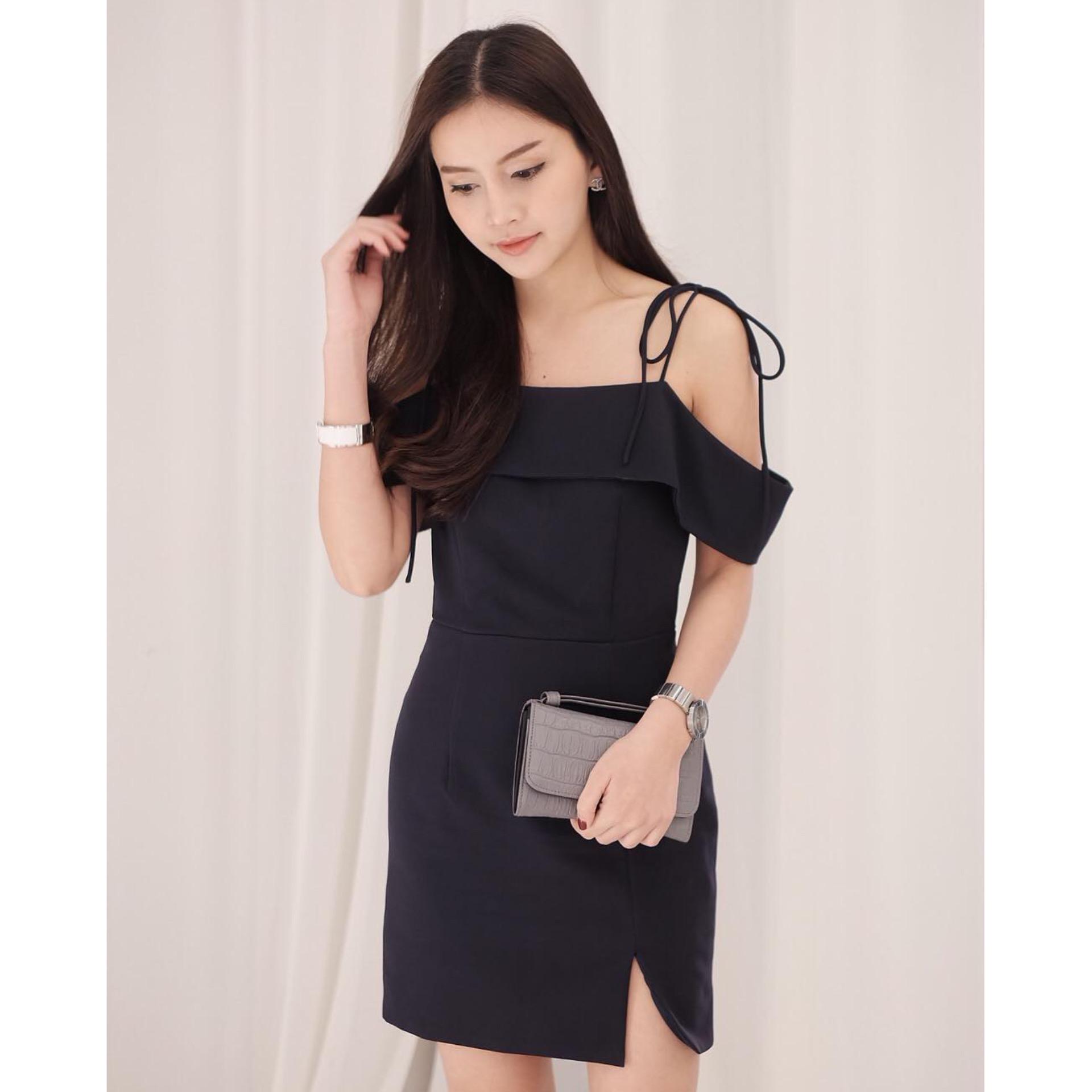 Lalida Official Florence Dress ชุดเดรส (Dark Blue) Lalida Official Florence Dress ชุดเดรส (Dark Blue)