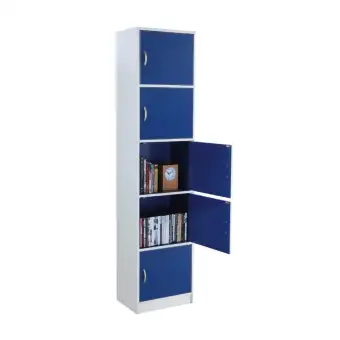 WINNER FURNITURE ตู้เก็บของ 5 ชั้น รุ่น แฟชั่น บ๊อกซ์/พลัส - สีน้ำเงิน/ขาว