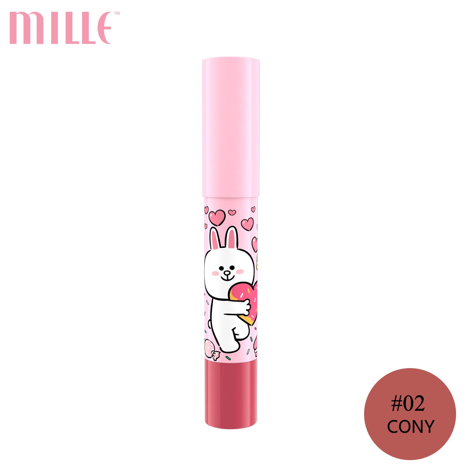 Mille ลิปเครยอน Line Friends l Mille Iconic Crayon Lip Color 2.5g.