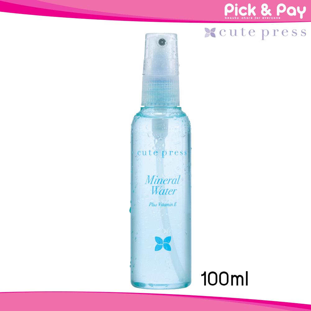 Cute Press Mineral water Plus Vitamin E 100ml. คิวเพรส สเปรย์ น้ำแร่ บำรุงผิว 100มล (PNP)
