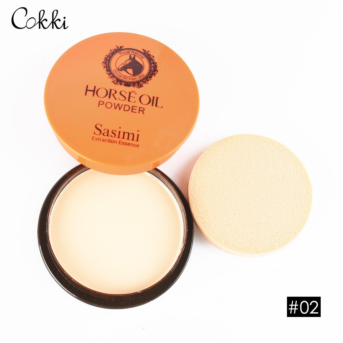 Sasimi S704 ใส มีคอนซีลเลอร์ แป้งสูตรเข้มข้น พร้อมพัฟแต่งหน้า ขาวใส ติดทนนาน ไฮไลต์ แป้ง 12g Moisturizing Smooth Foundation contour Powder Skin Finish Powder Natural Oil-control Brighten Concealer Setting powder-Cokkicosmetic