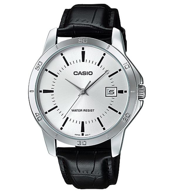 Casio Standard นาฬิกาข้อมือสุภาพบุรุษ สายสแตนเลส รุ่น MTP-V004SG-9AUDF (หน้าทอง)