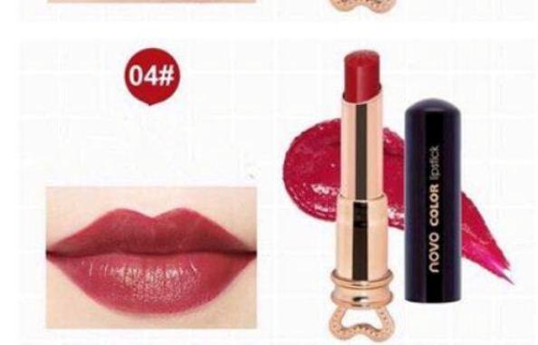 (8สี/NEW/ของแท้/พร้อมส่ง) โนโว Novo Color Lipstick Essence ลิปสติก สไตล์เกาหลี
