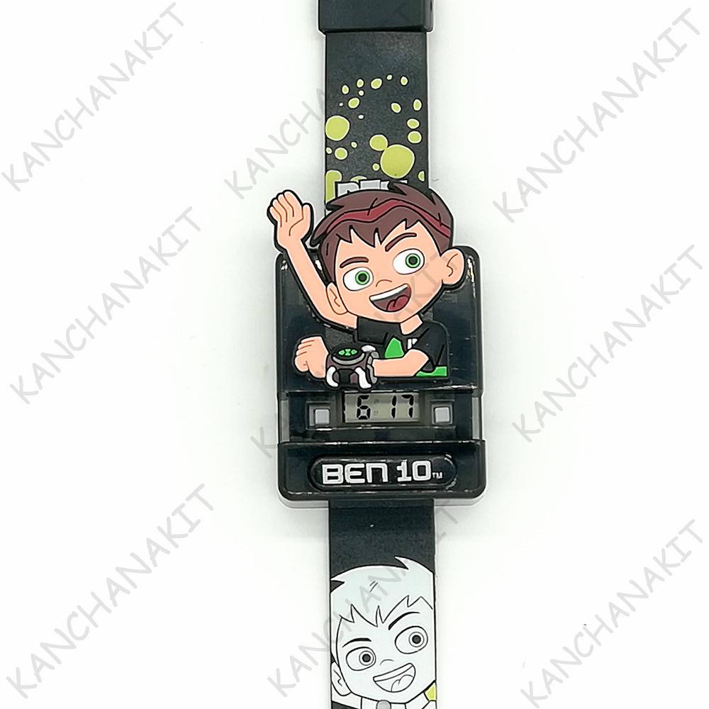 Ben10 เบ็นเท็น นาฬิกา ข้อมือ เด็ก ผู้ชาย มีไฟ - ลิขสิทธิ์แท้ จาก การ์ตูนเน็ตเวิร์ค Cartoon Network