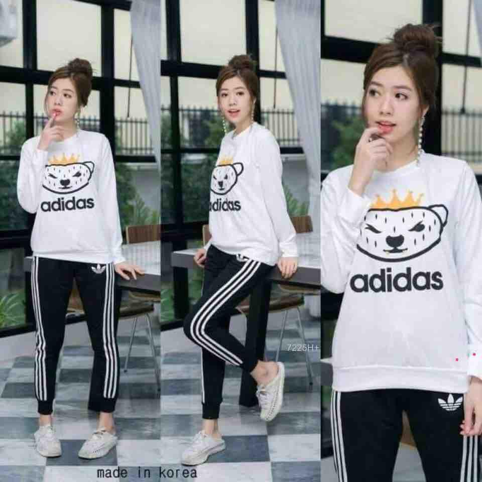 TW7225 set วอมสกรีนหมี แบรนด์ดัง **สอบถามก่อนสั่งซื้อ**