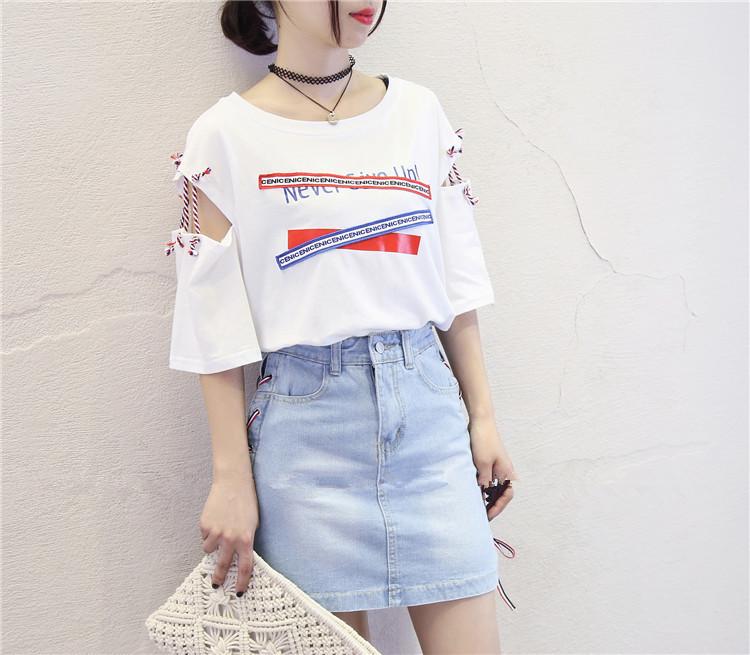 เสื้อยืดแฟชั่น คอกลม แขนสั้น แต่งลายด้านหน้า สุดแนว รุ่น 658 เสื้อยืดแฟชั่น คอกลม แขนสั้น แต่งลายด้านหน้า สุดแนว รุ่น 658