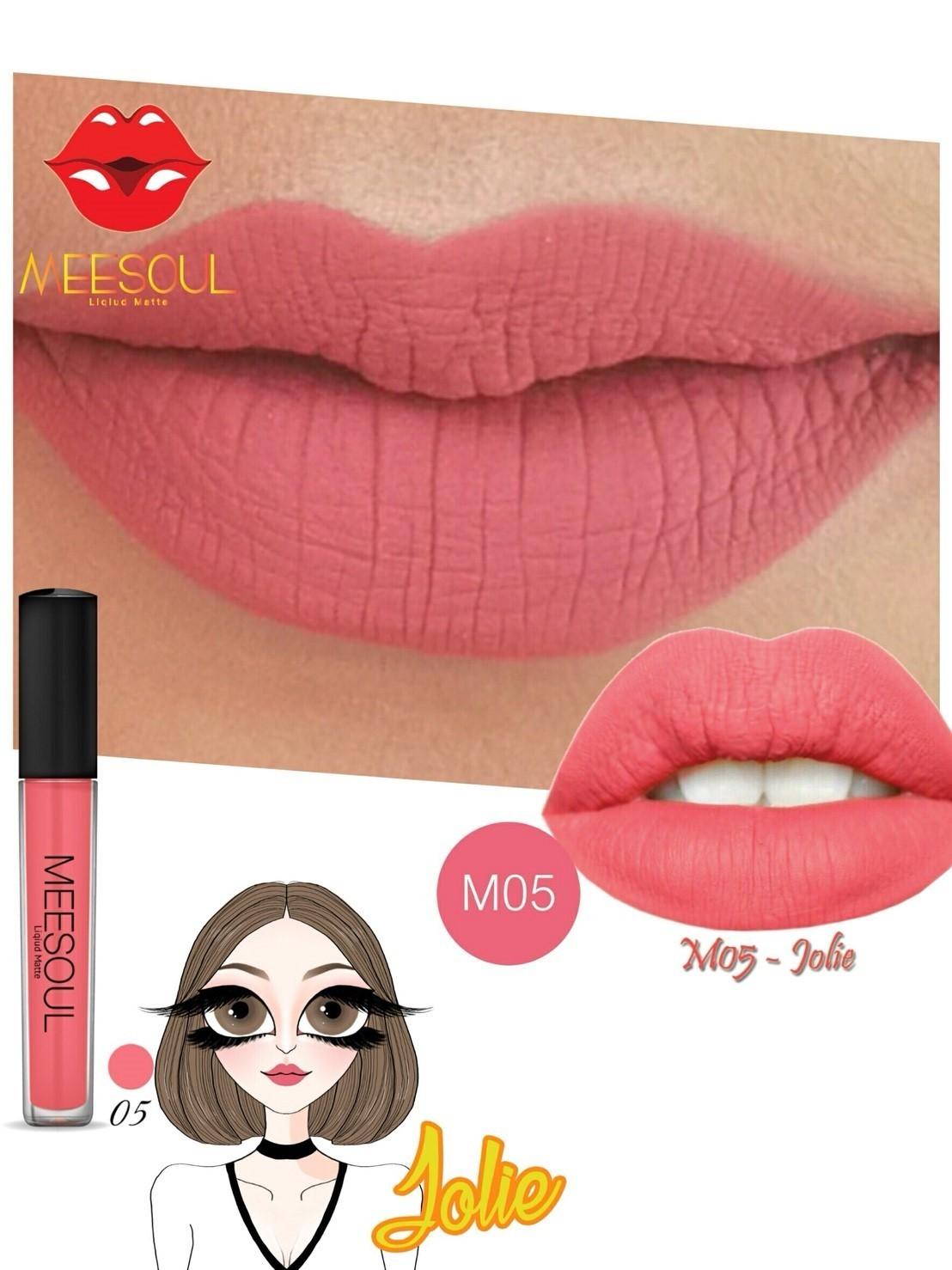 ลิปสติก Meesoul สูตรน้ำ M05 Jolie ลิปสติก Meesoul สูตรน้ำ M05 Jolie