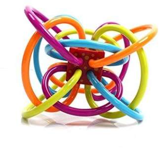 ยางกัดพร้อมของเล่นเขย่าแบบมีเสียง Manhattan Toy Winkel