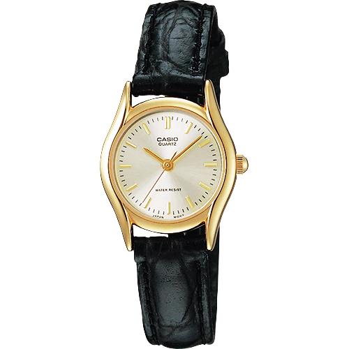 Casio นาฬิกาข้อมือผู้หญิง สายหนังแท้ รุ่น LTP-1094
