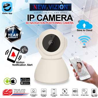 IP Camera 3D ptz กล้องนำทาง 2 ล้านพิกเซลเครือข่ายการเฝ้าระวัง IP ไร้สายการตรวจจับการเคลื่อนไหวฟังก์ชั่น Cloud Full HD 1080p P2P Night Vision / อินฟราเรดเสียงสองทางพร้อมอินพุตและเอาต์พุตเสียง ไมโครโฟน-ลำโพงในตัว / ฟรี Adapter