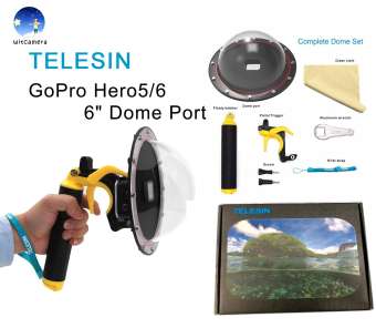 TELESIN GoPro Hero6/Hero5 6" Dome Port TELESIN GoPro Hero6 / Hero5 6นิ้ว โดมพอร์ต