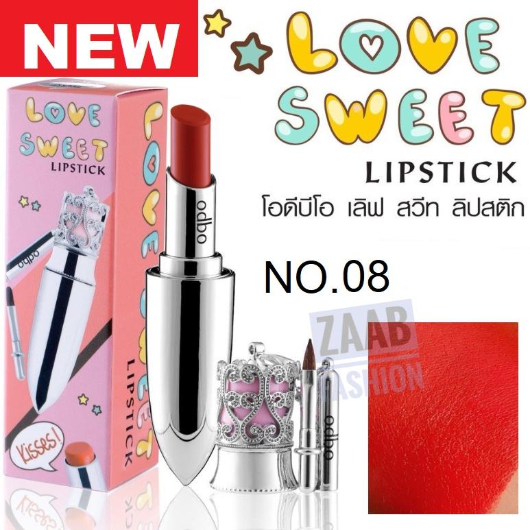 Odbo LOVE SWEET LIPSTICK ของแท้ 100% (Zaab Fashion) ลิปสติกเนื้อชาตินจากคอลเลคชั่นล่าสุด โอดีบีโอ เลิฟ สวีท ผสมสารสกัดจากโกโก บัตเตอร์ เเละเชีย บัดเตอร์ ช่วยฟื้นฟูและบำรุงผิวปาก มีวิตามินอี และน้ำมันสกัดจากธรรมชาติ ให้สีสวย เนียน นุ่ม ชุ่มชื่น Odbo LOVE SWEET LIPSTICK ของแท้ 100% (Zaab Fashion) ลิปสติกเนื้อชาตินจากคอลเลคชั่นล่าสุด โอดีบีโอ เลิฟ สวีท ผสมสารสกัดจากโกโก บัตเตอร์ เเละเชีย บัดเตอร์ ช่วยฟื้นฟูและบำรุงผิวปาก มีวิตามินอี และน้ำมันสกัดจากธรรมชาติ ให้สีสวย เนียน นุ่ม ชุ่มชื่น