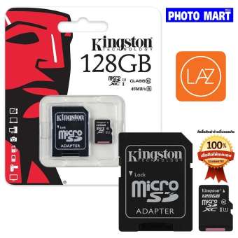 เมมโมรี่การ์ดแท้Kingston microSD Card ความเร็ว 80MB/s ความจุ 128GB Class 10 เมมโมรี่การ์ดแท้Kingston microSD Card ความเร็ว 80MB/s ความจุ 128GB Class 10