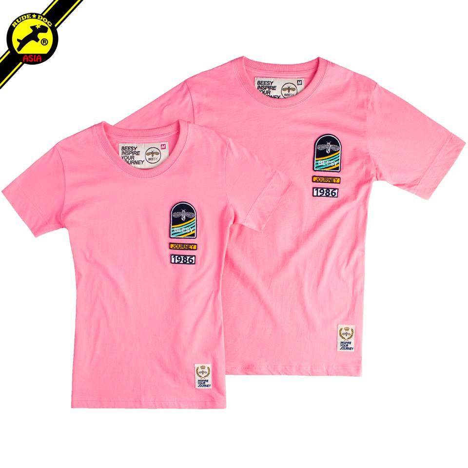 Beesy T-shirt เสื้อยืด รุ่น High School (ผู้ชาย) แฟชั่น คอกลม ลายปัก ผ้าฝ้าย cotton ฟอกนุ่ม ไซส์ S M L XL