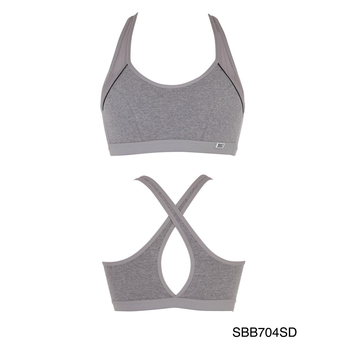 Sabina เสื้อชั้นใน Sport Bra รหัส SBB704 สีเทาเข้ม