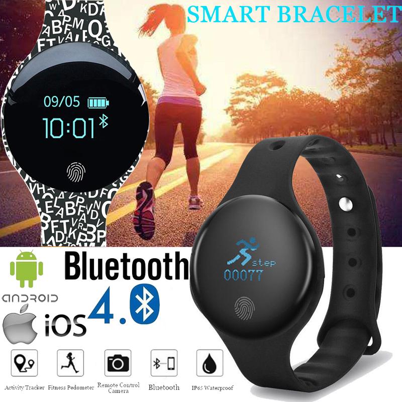 H8 Waterproof IP65 สมาร์ทวอทช์ Bluetooth 4.0 Smart Watches OLED Touch Screen Smart Wristbands