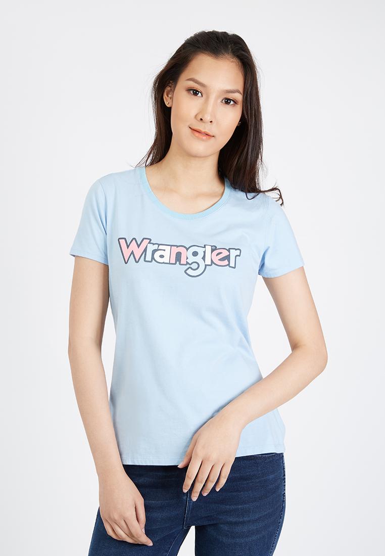 เสื้อยืดแขนสั้น Wrangler รุ่น WR W872R202 สี BLUE0
