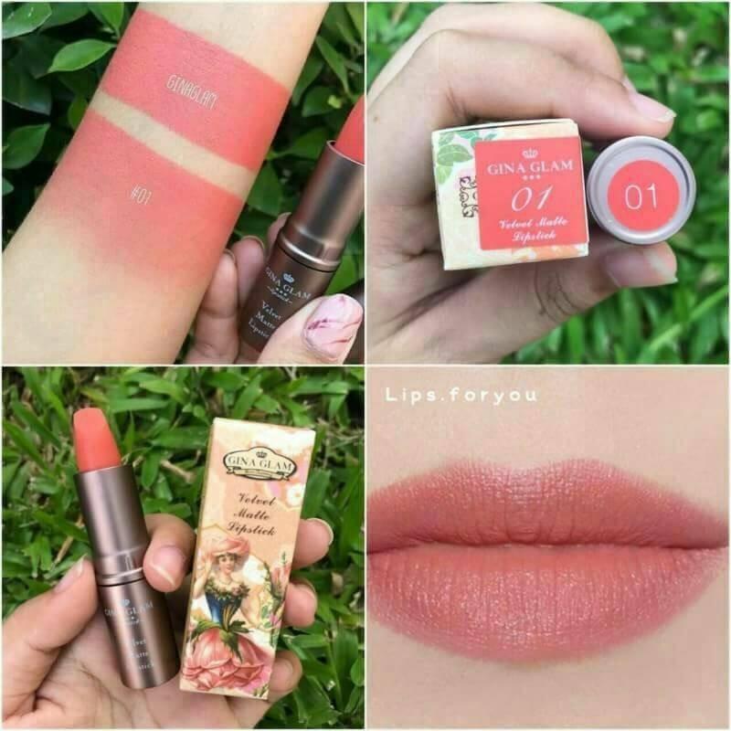 Gina Glam Valvet Matte Lipstick G37 ลิปจีน่าแกลมโทนสีนู้ด Gina Glam Valvet Matte Lipstick G37 ลิปจีน่าแกลมโทนสีนู้ด