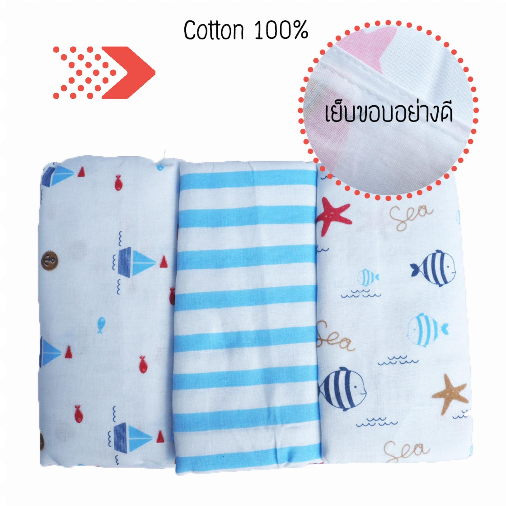 ผ้าอ้อมผ้าสาลู cotton 100% 27 นิ้ว เกรดAAA+ แพ็ค 12 ผืน คละสี (ลายทะเล) ผ้าอ้อมผ้าสาลู cotton 100% 27 นิ้ว เกรดAAA+ แพ็ค 12 ผืน คละสี (ลายทะเล)