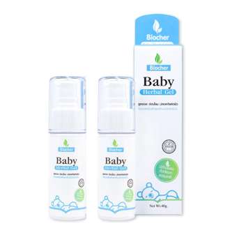 Biocher มหาหิงค์ เบบี้เจล ช่วยลดอาการท้องอืด ท้องเฟ้อ ขนาด 40ml. แพ็คคู่ (2 ขวด) Babyfirst