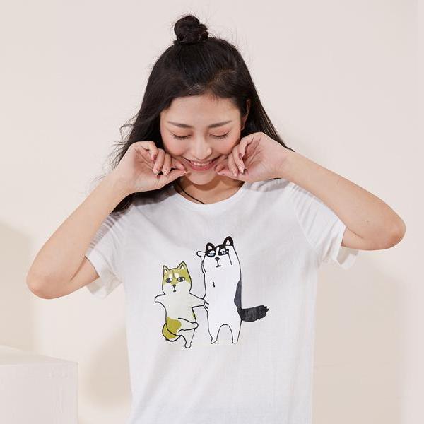 เสื้อยืดเรยอน สกรีนลาย น้องหมา