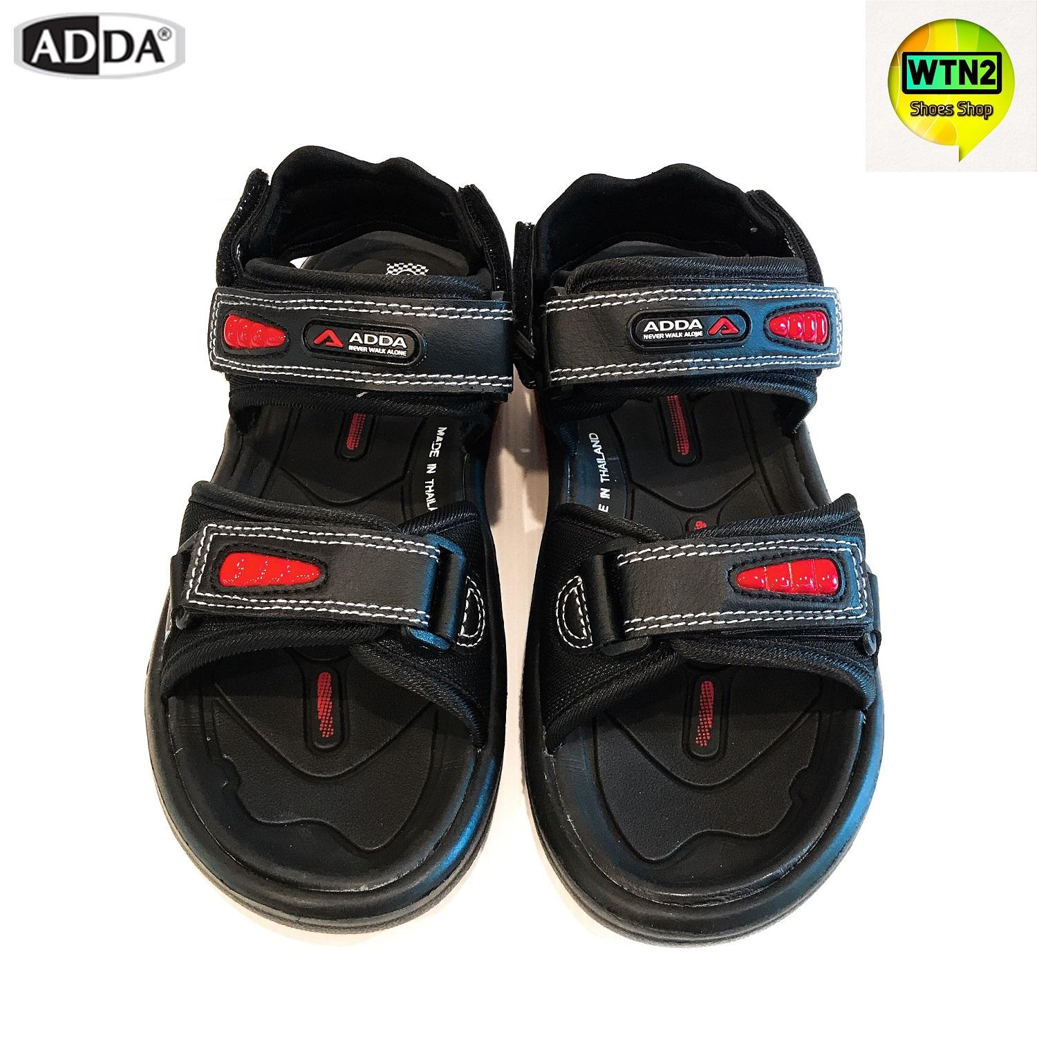 Adda 2N36 รองเท้ารัดส้นชายสีดำแดง รองเท้าผู้ชาย รองเท้าแตะชาย Adda 2N36 รองเท้ารัดส้นชายสีดำแดง รองเท้าผู้ชาย รองเท้าแตะชาย