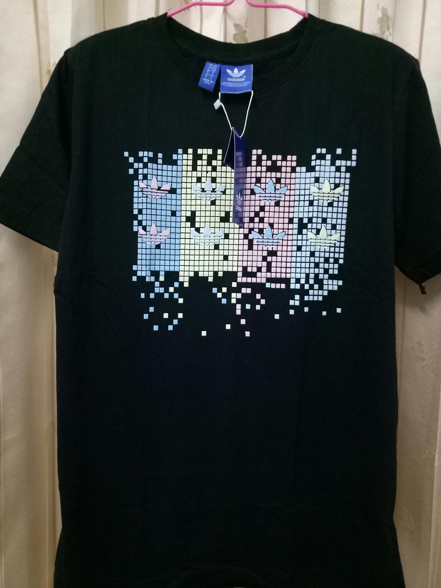 เสื้อยืดคอกลม สกรีนลาย ตาราง ไซด์ M L XL เสื้อยืดคอกลม สกรีนลาย ตาราง ไซด์ M L XL