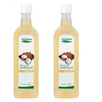 ORGREEN น้ำมันมะพร้าวสำหรับปรุงอาหาร (coconut oil) 100% 240 ml 2 ขวด