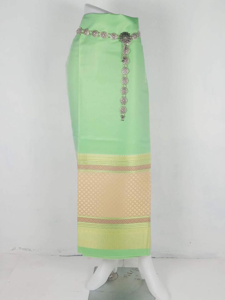 ผ้าไหมการบินไทย (ผ้าผืนยังไม่ได้เย็บ) ขนาดผ้ากว้าง 100cmยาว 180cm.