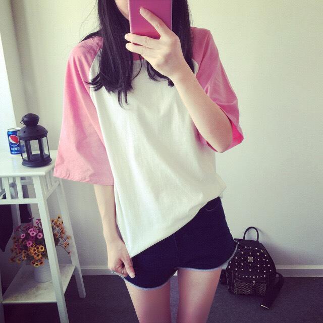 เสื้อยืดคอกลม แฟชั่น DX-peise