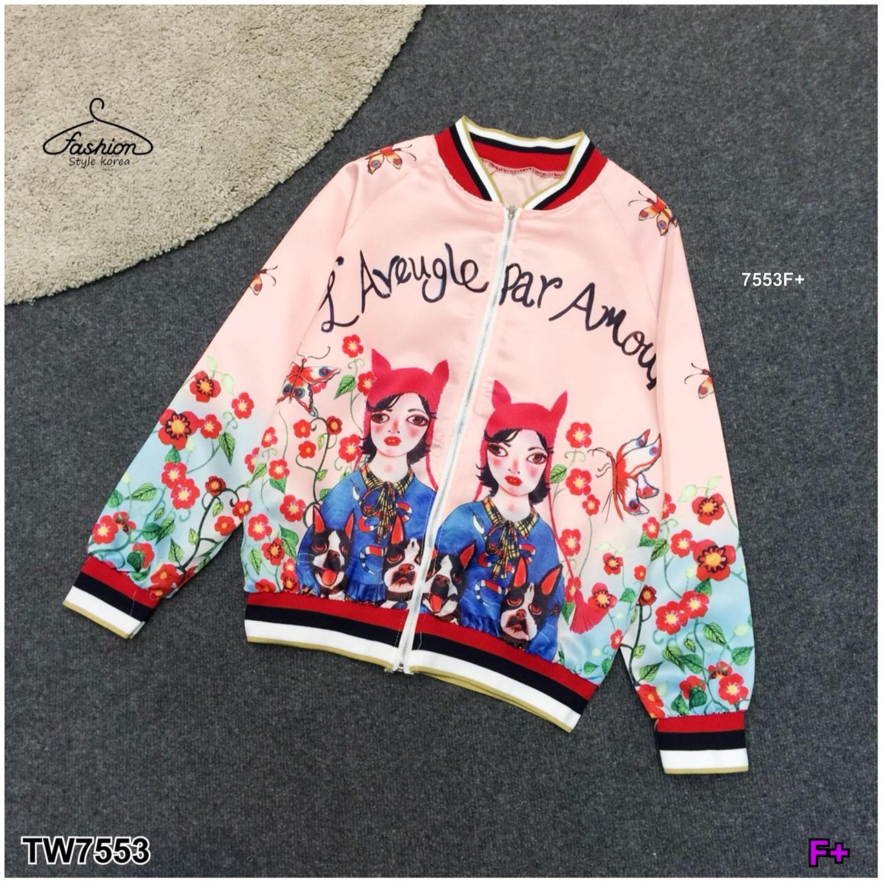 TW7553 เสื้อแจ็คเก็ตลายการ์ตูน **สอบถามก่อนสั่งซื้อ** TW7553 เสื้อแจ็คเก็ตลายการ์ตูน **สอบถามก่อนสั่งซื้อ**