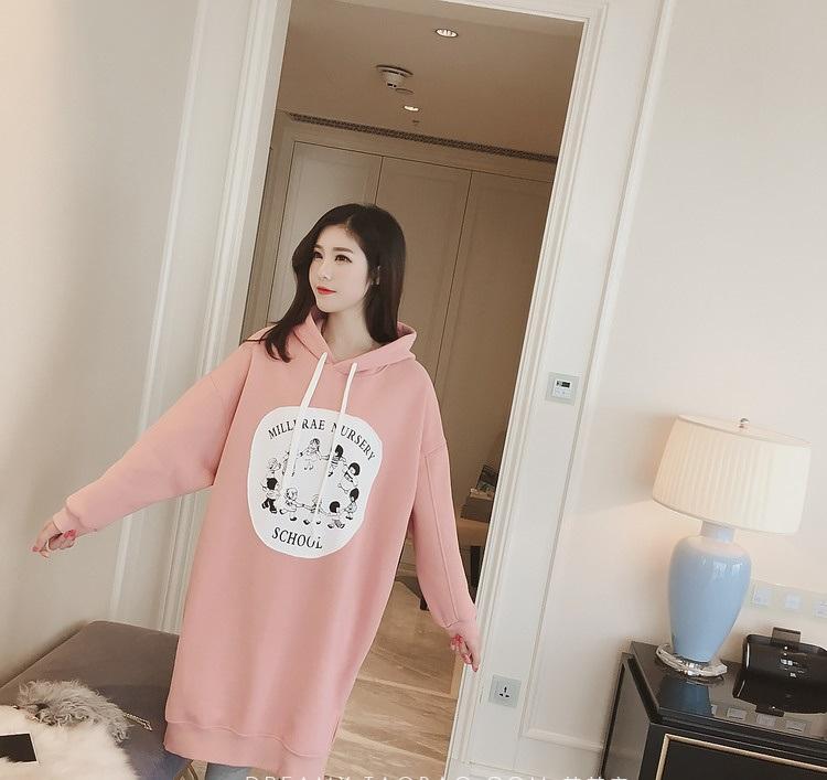 YYC เสื้อแฟชั่นตัวยาว แขนยาว มีฮู้ด รุ่น 2086
