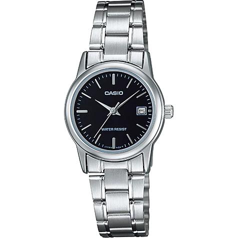 Casio นาฬิกาข้อมือผู้หญิง สายสแตนเลส รุ่น LTP-V002 ของแท้ประกันศูนย์