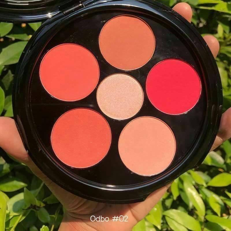 Odbo Floral Beauty Blusher & Contour โอดีบีโอ ฟลอรัลบิวตี้บลัชเชอร์คอนทัวร์