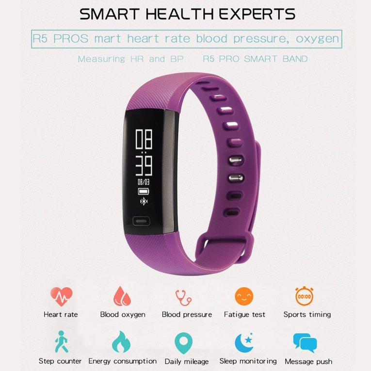 LEMFO R5PRO สมาร์ทบลูทูธอัตราการเต้นของหัวใจการตรวจสอบการนอนหลับขั้นตอนเคาน์เตอร์นาฬิกา สายรัดข้อมือเพื่อสุขภาพ อุปกรณ์ไอทีสวมใส่ สี : Purple-307254155 LEMFO R5PRO สมาร์ทบลูทูธอัตราการเต้นของหัวใจการตรวจสอบการนอนหลับขั้นตอนเคาน์เตอร์นาฬิกา สายรัดข้อมือเพื่อสุขภาพ อุปกรณ์ไอทีสวมใส่