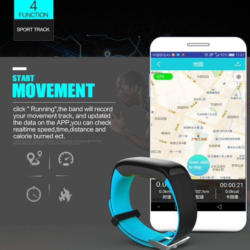 LEMFO P1 บลูทูธสายรัดข้อมือวัดอัตราหัวใจ Waterproof Call Reminder สมาร์ทวอท์ช