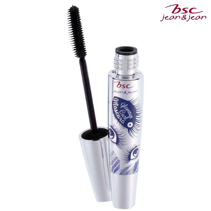 BSC JEANS GLAMOUR CURL MASCARA K0 สีดำ มาสคาร่าสูตรสำหรับสาวขนตาสั้นและขนตาตก ช่วยเพิ่มระดับความหนา