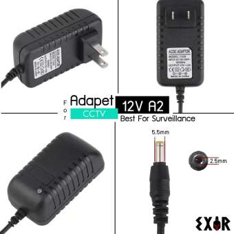 DC Adapter อะแดปเตอร์ แปลงไฟ 12V 2A 2000mA (ขนาดหัว DC 5.5 x 2.5MM).สำหรับกล้องวงจรปิด ทุกรุ่น ทุกยี่ห้อ