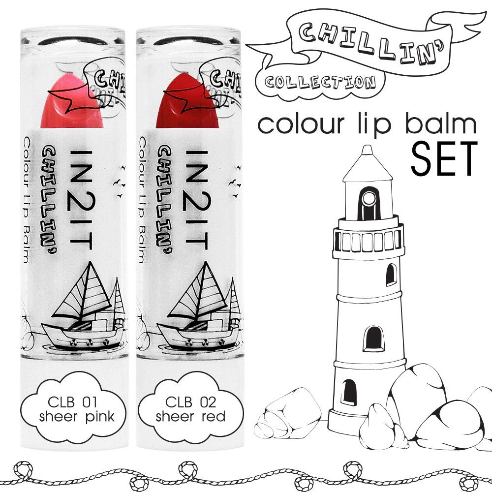 IN2IT Chillin Colour Lip Balm CLB01+02