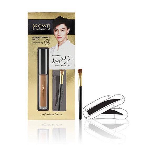 (ของแท้) Browit By Nongchat Liquid Brow Matte ที่เขียนคิ้วกันน้ำน้องฉัตร