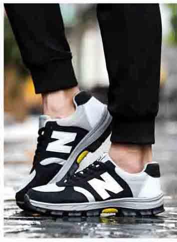 Safety shoes รองเท้าเซฟตี้ผ้าใบผสมหนัง หัวเหล็ก ระบายอากาศดี พื้นยางกันลื่น หัวเหล็ก พื้นเสริมแผ่นเหล็ก เหมาะสำหรับทั้ง ชาย และ หญิง unisex