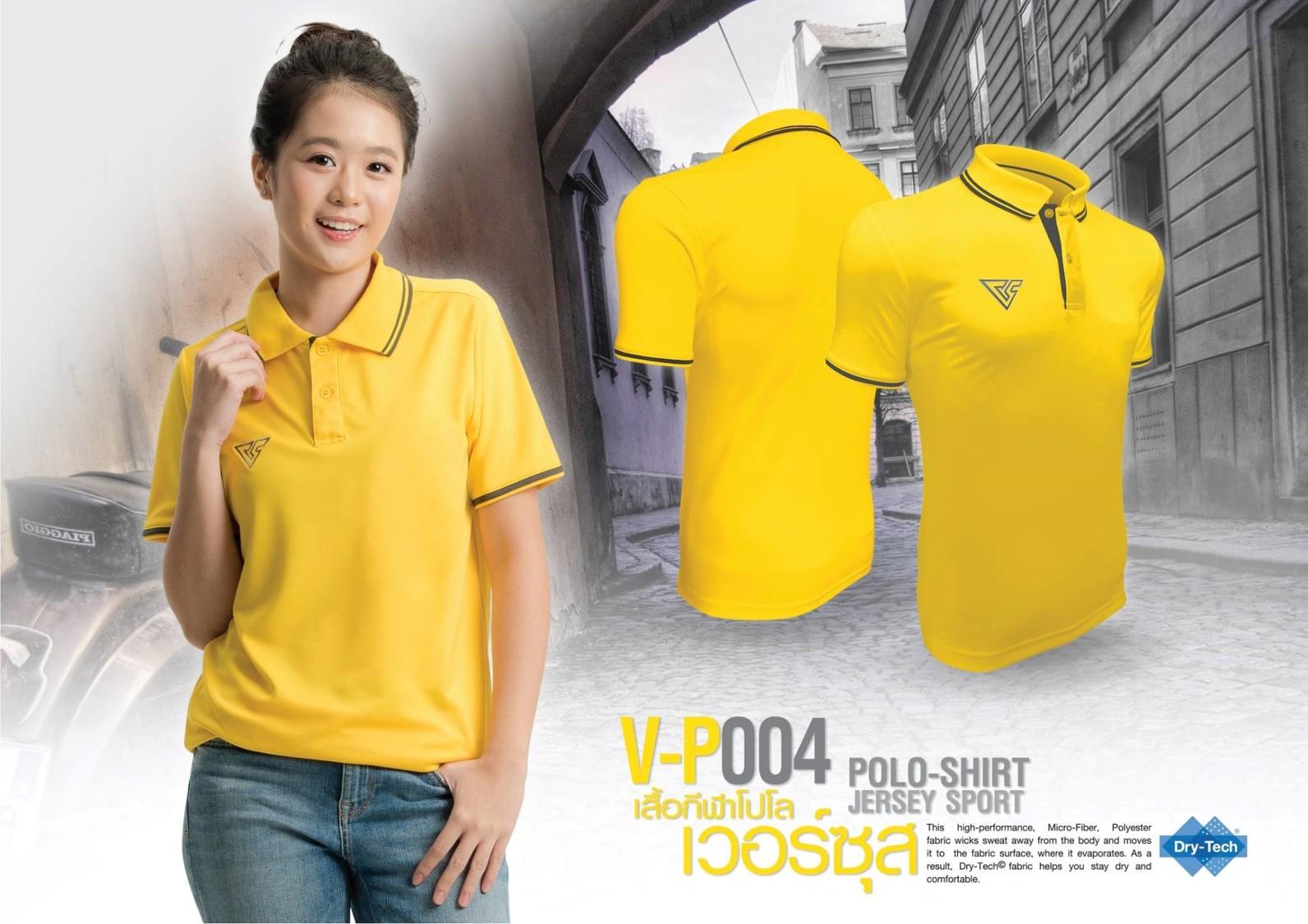 Versus-P004W เสื้อโปโล นุ่มนิ่ม หญิง (ไม่มีกระเป๋า)