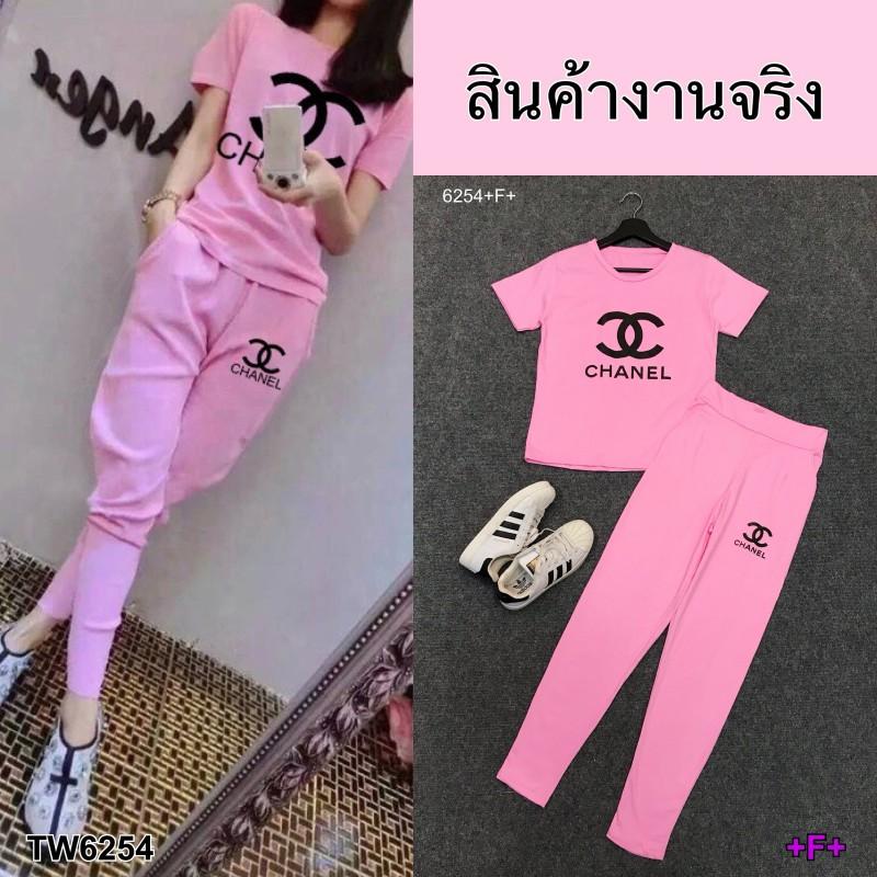 TW6254 Set 2ชิ้น เสื้อ+กางเกงขายาว สกรีนโลโก้ ++สอบถามก่อนสั่งซื้อ++ TW6254 Set 2ชิ้น เสื้อ+กางเกงขายาว สกรีนโลโก้ ++สอบถามก่อนสั่งซื้อ++
