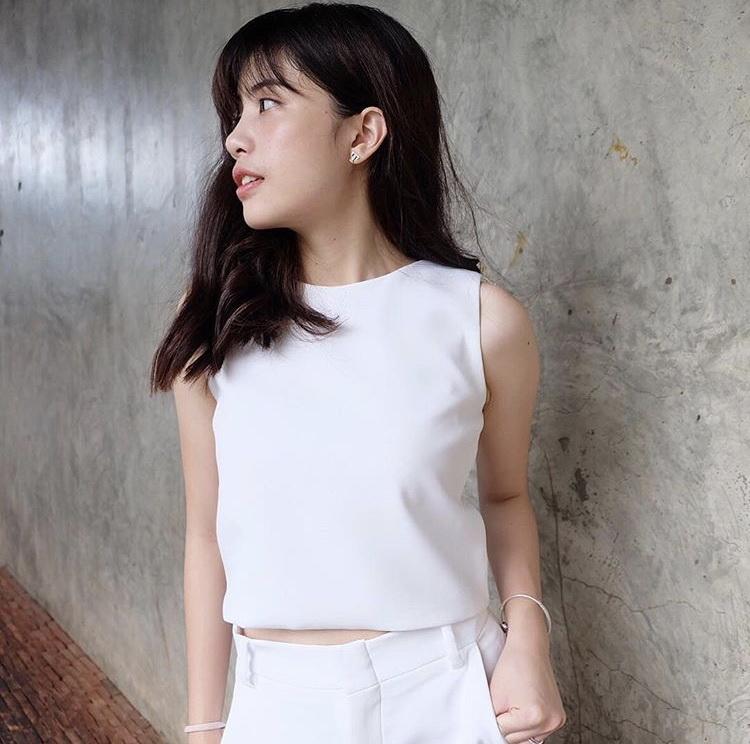 PRANKENSTEIN - sleeveless top / off white