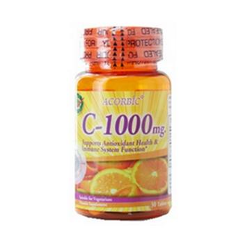 วิตามินซี Acorbic C 1000mg ผิวขาว ผิวใสเร็วขึ้น (30 เม็ด) วิตามินซี Acorbic C 1000mg ผิวขาว ผิวใสเร็วขึ้น (30 เม็ด)